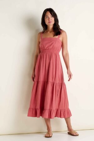 Taj Hemp Tiered Midi Dress
